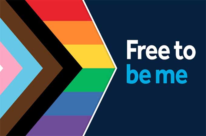 Free to be me Pride Flag