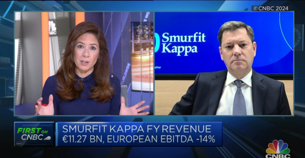 Tony Smurfit, CEO Smurfit Kappa, interview with CNBC (Broadcast 7th Feb 2024)