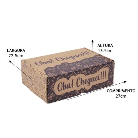 embalagem para ecommerce impressa tamanho grande