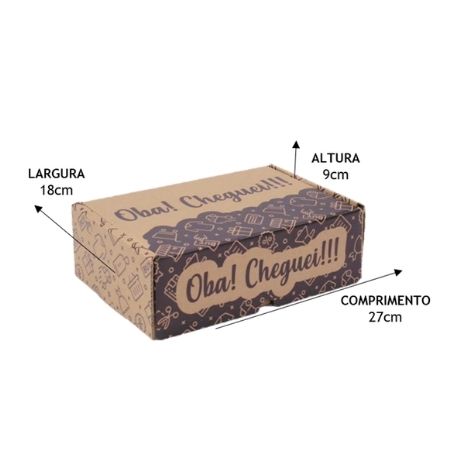 embalagem de papelão para ecommerce tamanho M