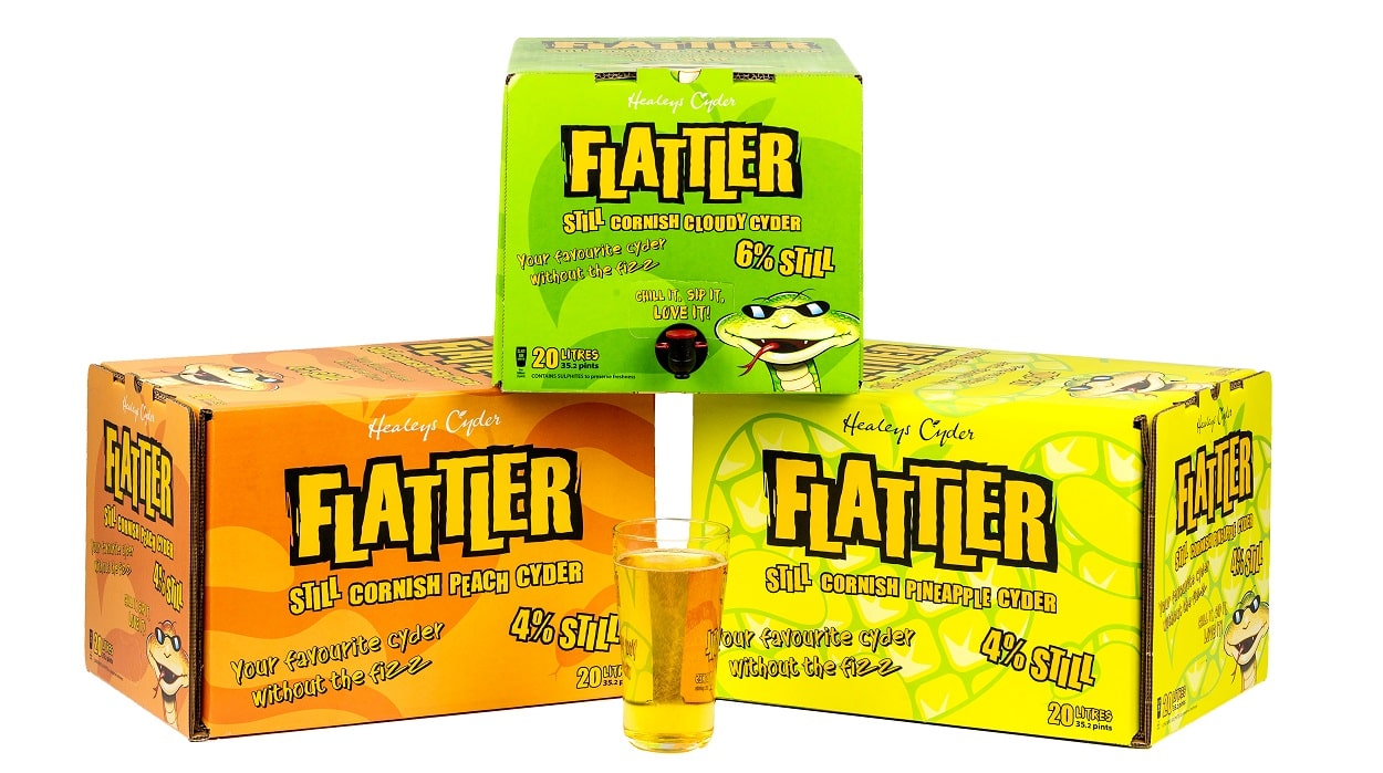 bag-in-box packaging for Healeys cider