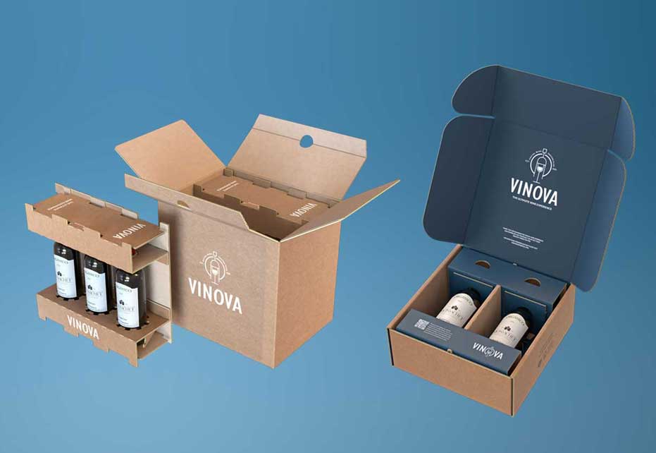 Bottle packaging, packaging for bottles