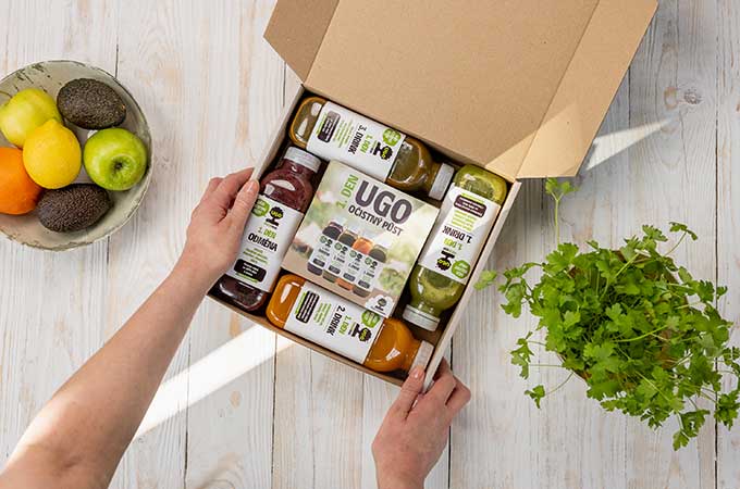 Creating an efficient, attractive and sustainable e-commerce pack for Ugo’s nutritional drinks