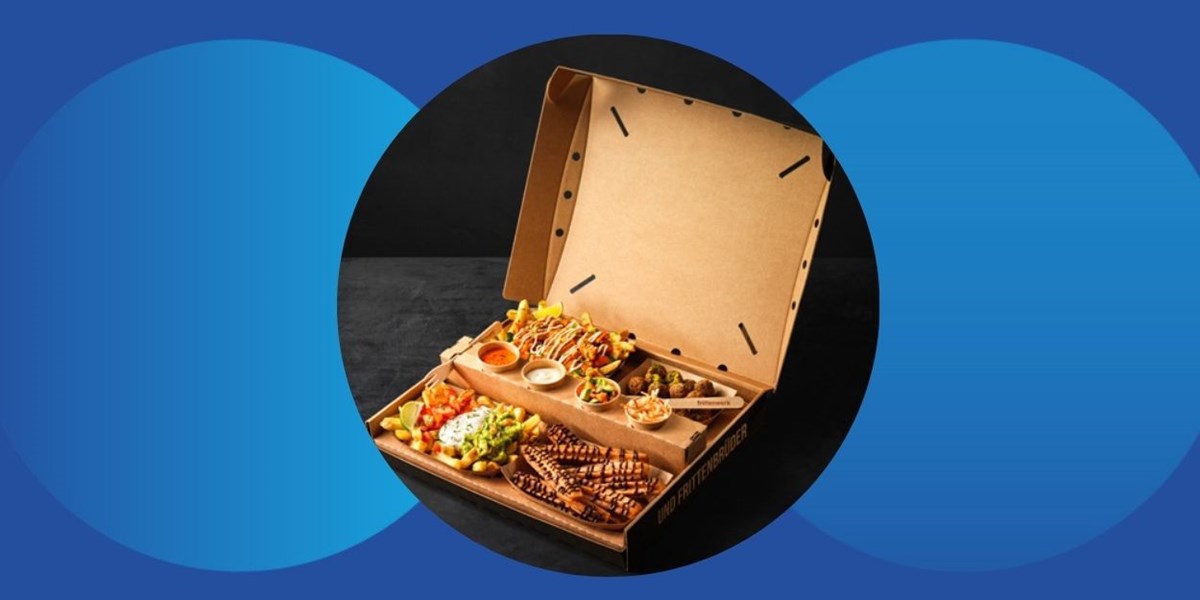 Food delivery packaging box