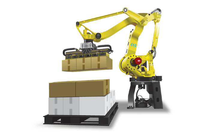 Palletiser robotic automatic machine