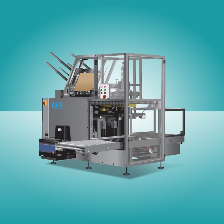 Lid applicators packing machine