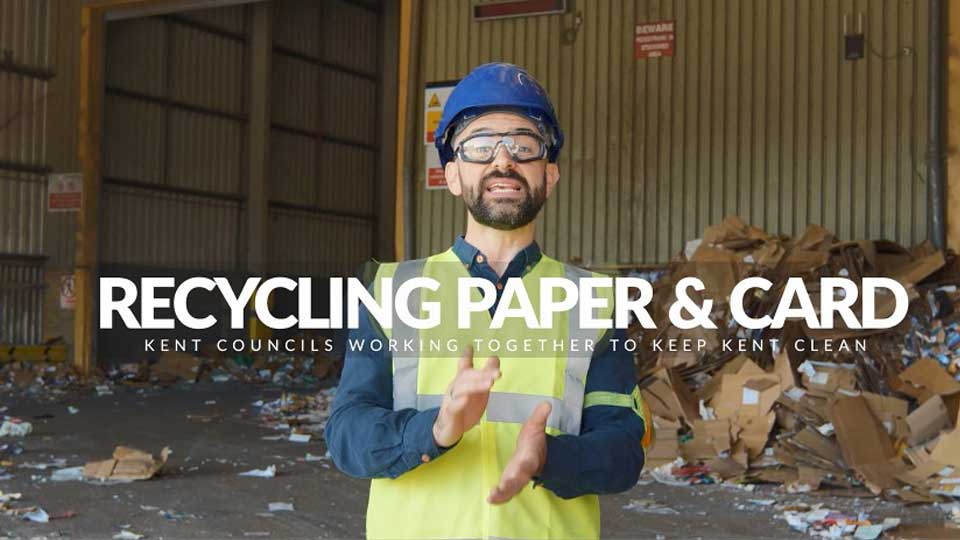 Paper and cardboard recycling in Kent