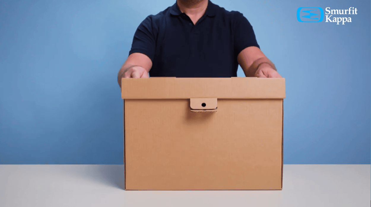 Cardboard archive boxes