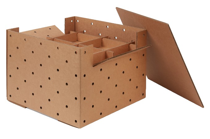 Cardboard dividers with different sizes