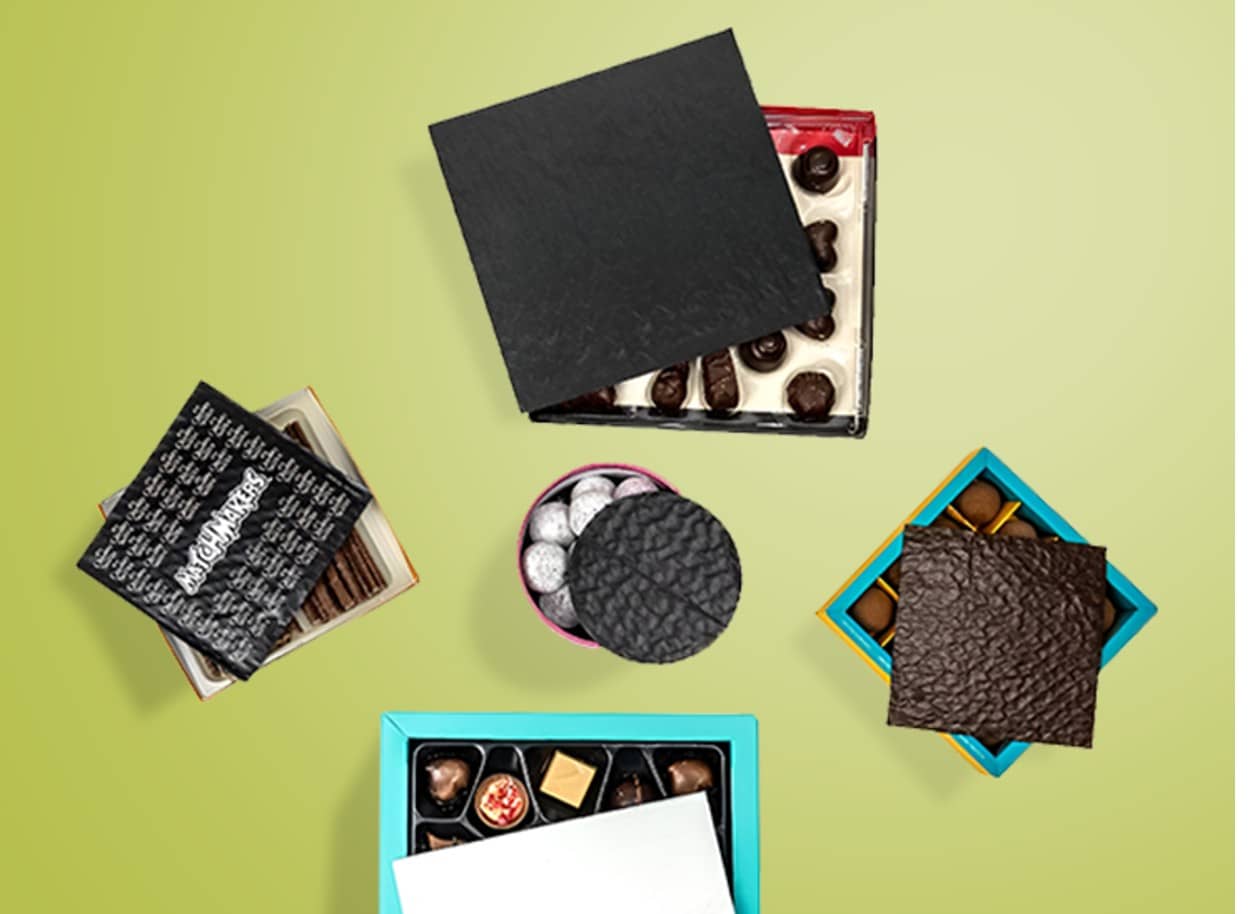 Cushion pad for chocolate boxes